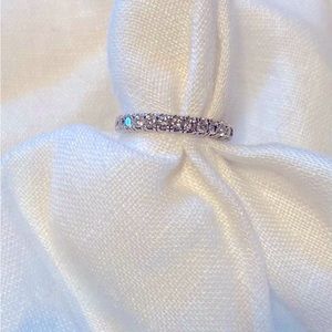 Bague éternité ( Diamants & Or Blanc )